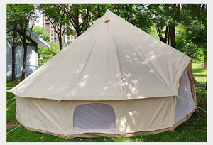 Tente de safari de luxe pour glamping 4 saisons, grande <span class=keywords><strong>yourte</strong></span> pour fêtes en plein air et mariages, tente cloche en tissu Oxford polyester imperméable - Product Image 4