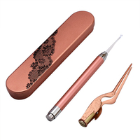 Cuillère endoscopique en acier inoxydable pour le nettoyage des oreilles avec fonction visuelle lumineuse pour l'élimination du cérumen, utilisation portable en salon