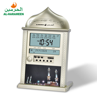 Horloge automatique musulmane Azan de couleur argent or, style arabe, pour le Ramadan