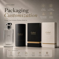 Personnalisé 3.4 FL.OZ. Flacon de parfum Eau de Parfum 30ml 50ml 100ml noir, flacon de parfum de marque privée, flacon de parfum de luxe vide et boîte