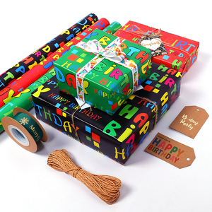 Wholesale 80g <b>Birthday</b> ArtPaper Tissue 43*300cm Gift Luxury Custom Packaging <b>Wrapping</b> <b>Paper</b> <b>Roll</b> - Product Image 5