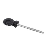 Aislador de Plástico de Alta Calidad para Cercas Eléctricas, Aislador de Anillo Atornillable L1, Accesorios para Cercas, Fácil Instalación