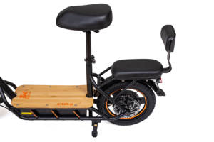 Trottinette électrique C1 Pro avec panier et siège - Autonomie de 100 km, frein à disque double, idéale pour la livraison, la location, l'utilisation professionnelle - Product Image 6