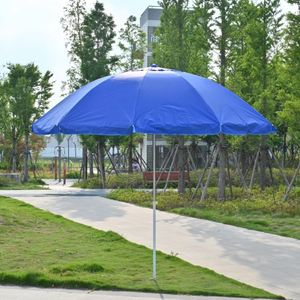 Sombrilla de Playa de Doble Capa con Revestimiento Plateado de 170 cm, Varillas Gruesas, Protección UV, Resistente al Viento, Impermeable, para Exteriores, Jardín, Terraza - Product Image 1
