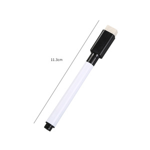Günstige preis individuelles logo wasser löschbaren marker stift whiteboard stift mit wolle pinsel - Product Image 2