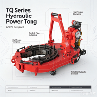 Tong hydraulique certifié API 7K de type TQ pour tuyaux de forage et gaines |   Outil pour tête de puits pétrolier