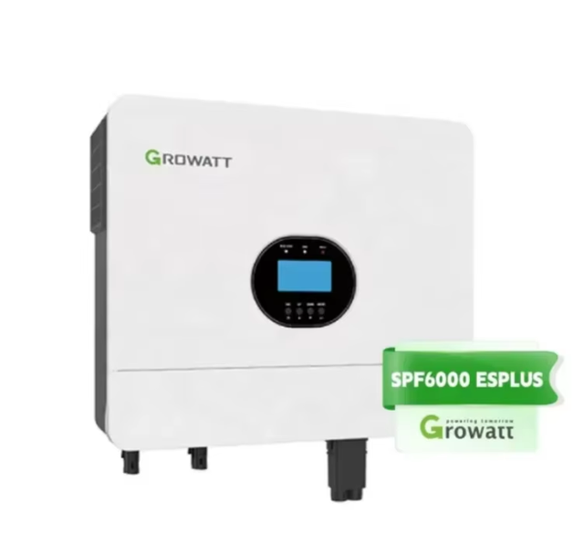 SPF 6000 ES Plus Off Grid Solar Panel Inverter 6kva Single Phase Dual MPP Trackers Growatt Solar Inverter