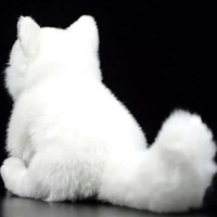Vente en gros A692 ASTM CPC poupée en peluche de renard à fourrure ornements d'animaux arctiques cadeau pour enfants personnalisé OEM ODM fausse peluche de renard blanc