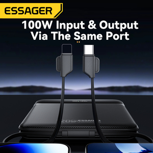 <span class=keywords><strong>ESSAGER</strong></span> PB905 Série 4 Ports Téléphone Portable Chargeur Ordinateur Portable 20000mah Power Pack Portable Power Bank Câbles Intégrés - Product Image 3