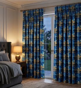 Premium Starry Night Art Curtain Velvet Or Blackout Decorative <b>Window</b> Each Panel for Living Room Bedroom Gallery Hotel Modern - Product Image 3