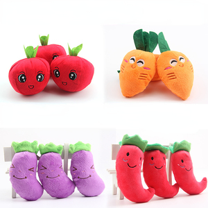Jouet pour chien en polyester PP durable et écologique à mâcher sous forme d'os de radis pomme banane pour chiots ludiques livré dans un sac - Product Image 2