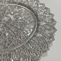 Assiettes de présentation de 13 pouces pour des dîners élégants, couleur or, pour les mariages, les hôtels et les banquets