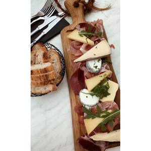 Tabla de cortar de madera hecha a mano con mango de madera, tabla de cortar de mesa de cocina, bloques de cortar de madera, tarifas al por mayor - Product Image 1