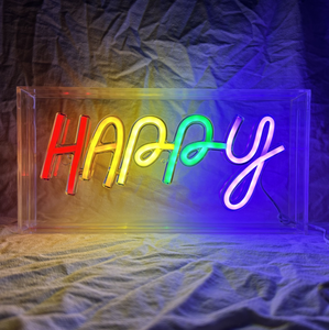 Letrero de luz de neón LED My Happy Place para decoración de pared de dormitorio, fiesta de boda o regalo de <span class=keywords><strong>apartamento</strong></span> para niña - Product Image 5