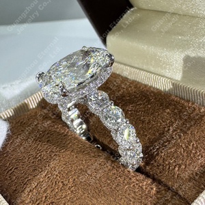 Custom 0.5ct-10ct IGI HPHT CVD Oval Cut Lab Grown Diamond 10K 14K 18K Yellow Solid Gold Platinum PT950 <strong>Engagement</strong> <strong>Ring</strong> for Women - Product Image 2