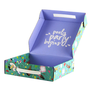 Hot Sale Toy Box Glossy Lamination Mailing Corrugated Shipping Boxes Custom Logo Paper Toy Box Packaging With Handle