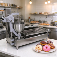 Machine automatique à faire des beignets, machine à frire les beignets en acier inoxydable, machine à beignets de table, mini-friteuse à beignets