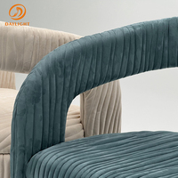 Chaise de salle à manger italienne design moderne de luxe chaises de salle à manger en velours bleu moderne haut de gamme