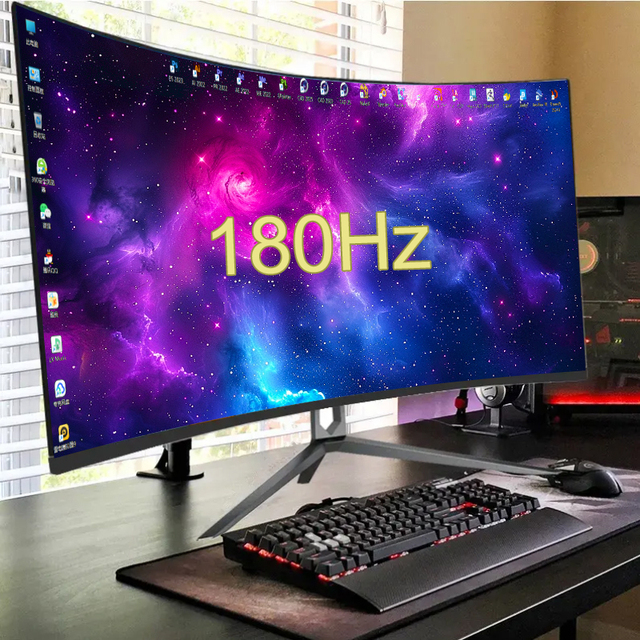 OEM Custom Display 27 32 Inch Curved Gaming Monitor 165Hz 2K 2560x1440 PC Computer Screen