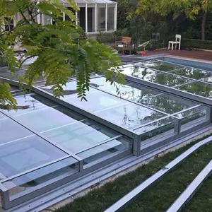 Best Selling Products 2022 Polycarbonate Aluminium Frame Swimming Cover Pool Enclosures