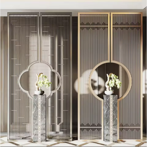 EX710 Élégant séparateur d'espace en métal Art Design en acier inoxydable pour la séparation de salon de luxe - Product Image 6