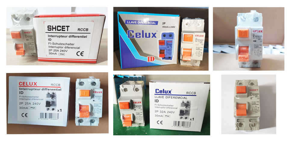 2P 4P RCCB Din Rail 30ma 100ma 300ma RCCB 6A 10A 16A 20A 32A 40A 50A ...