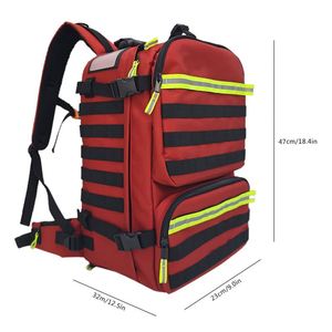 Mochila de Emergencia Personalizada de Fábrica, Botiquín de Primeros Auxilios, Bolsa Médica con Cubierta Impermeable para Supervivencia al Aire Libre, OEM ODM - Product Image 6
