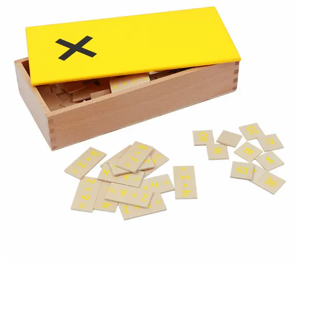 Materiale Montessori all'ingrosso sussidi didattici giocattoli educativi strumenti matematici scatola di materiale matematico multiplo