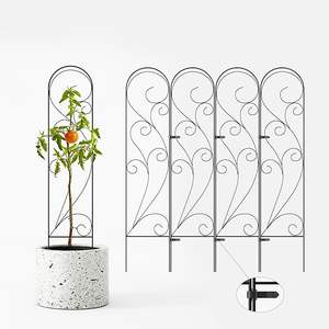 Treillis végétal en forme de fleur pour plantes en pot vignes grimpantes tour de jardin <span class=keywords><strong>potager</strong></span> clôture de jardin - Product Image 1