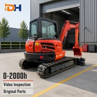 Mini-excavatrice sur chenilles KX165 importée du Japon, 6 tonnes, avec godet de 0,22 m3