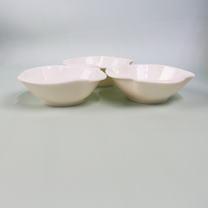 Ciotola a forma di fiore in melamina lucida per espositore di insalata in plastica per cena in ceramica che serve ciotola per caramelle con salsa di soia - Product Image 3
