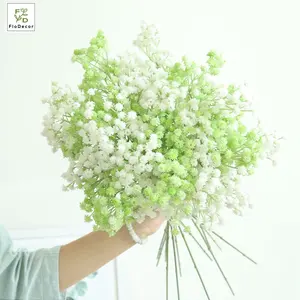 Hot Selling Artificial Baby Breath Flowers Latex Real Touch Colourful Plastic Flower Home Party Wedding Hotel Decoration