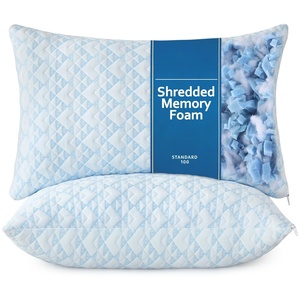 Oreillers en mousse à mémoire de forme déchiquetée, taille Queen, rafraîchissants et ferme, lot de 2 pour lit, ajustables pour les dormeurs sur le côté, le dos et le ventre - Product Image 1