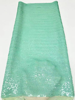Tissu à paillettes sirène en séquence de 7 mm en gros, tissu à paillettes brodé, dentelle bordeaux rouge, tissu à paillettes pour robe de femme