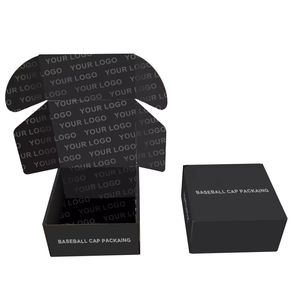 Casquettes de baseball noires haut de gamme imperméables en gros, emballage en papier kraft pour casquettes snapback, casquette trucker pliable personnalisée imprimée - Product Image 4