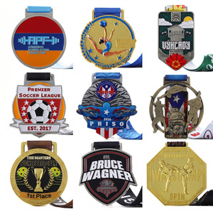 Desain Logo Anda Sendiri Medali Olahraga Logam Zinc Alloy Bjj Taekwondo Karate Judo Lari Sepak Bola Medali Kustom 2D 3D Penghargaan Khusus - Product Image 2