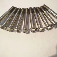 OEM M25 * 1.5 logam kualitas tinggi Titanium pengikat dengan M6 M8 Hex tipis kacang