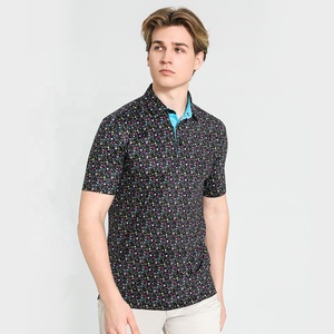 เสื้อโปโลผ้าโพลีเอสเตอร์ผสมสแปนเด็กซ์แบบกำหนดเอง OEM คุณภาพสูง ปักโลโก้ ออกแบบลายพิมพ์แบบระเหิด แห้งเร็ว เหมาะสำหรับกอล์ฟ - Product Image 1