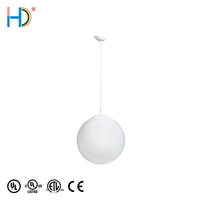 Luminaire décoratif OEM E26 Globe blanc en acrylique contemporain Hôtel Nordique Moderne Suspension Plafonnier Lustre