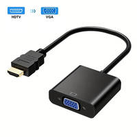 Adaptateur de câble Taipuxi 20 cm noir 1080p HDTV mâle vers VGA femelle, convertisseur HD vers VGA pour moniteur projecteur