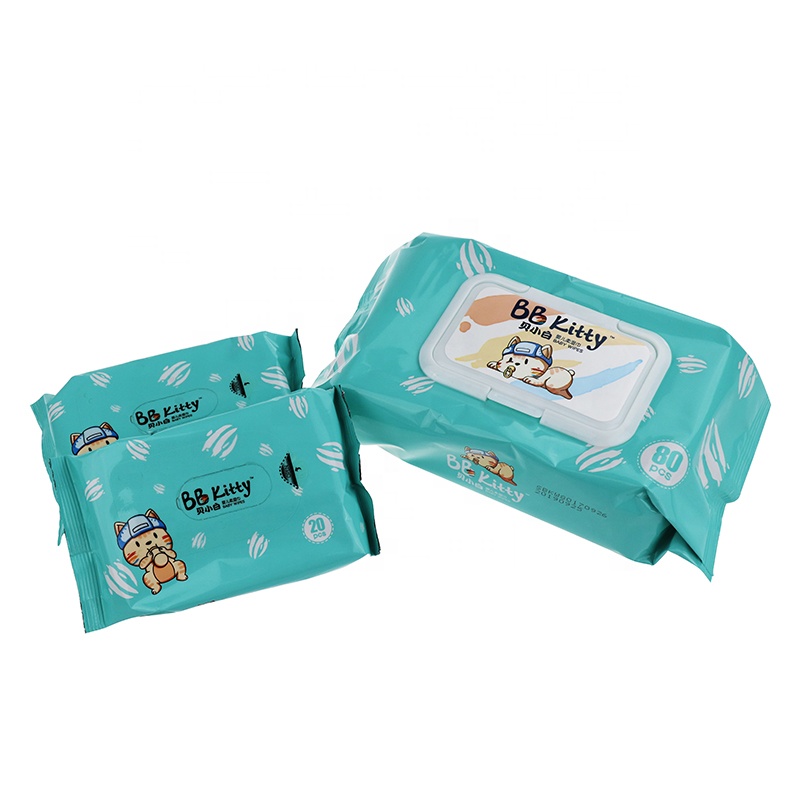 BB Kitty OEM женские салфетки, гигиенические нетканые органические биоразлагаемые пользовательские детские влажные салфетки, Китай