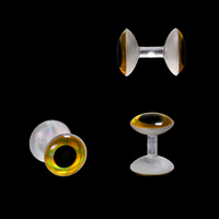 Großhandel Fliegen binden Realistische 3D Schwerelose Hantel Augen 6mm 8mm 10mm Harz Angeln Köder Augen Fliegen binden Materialien
