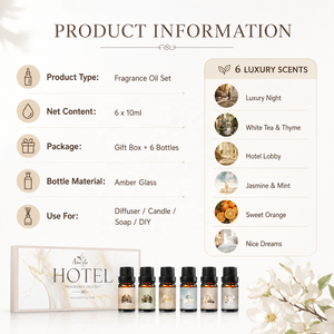 Ensemble d'huiles parfumées 100% naturelles de qualité supérieure pour diffuseur, bougie, fabrication de parfums <span class=keywords><strong>et</strong></span> de savons - Product Image 2