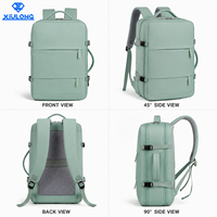 Tas Ransel Wanita Multifungsi Ringan dengan Port USB Eksternal untuk Pengisian Daya, Kapasitas Penyimpanan Besar, Tas Ransel Perjalanan