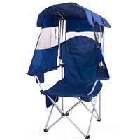 Chaise pliante minimaliste d'extérieur - Mobilier portable pour camping et pique-nique, structure en fer avec corde PE et tissu Oxford
