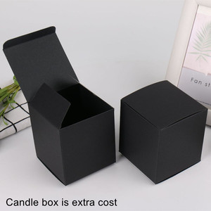 Bocaux à bougies vides <span class=keywords><strong>en</strong></span> <span class=keywords><strong>verre</strong></span> givré noir mat de 10 oz, luxueux, écologiques, résistants à la chaleur, <span class=keywords><strong>avec</strong></span> <span class=keywords><strong>couvercle</strong></span> et boîtes pour Noël - Product Image 6