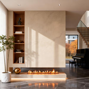 Chimenea de <span class=keywords><strong>Bioetanol</strong></span> de 36 Pulgadas con Tecnología BEV, Quemador de <span class=keywords><strong>Bioetanol</strong></span> Eléctrico Automático para Interiores con Control - Product Image 1