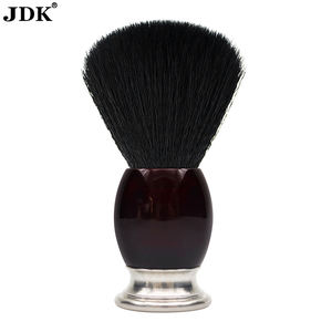 JDK Premium Barbe Rasage Brosse à manche en acier inoxydable Cheveux synthétiques Noeud Crème <span class=keywords><strong>Blaireau</strong></span> de rasage - Product Image 6