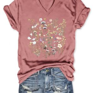 Camiseta de Cuello Redondo y Camiseta Oversize para Mujer 2025, Hecha en China, Camiseta de Manga Corta para Mujer, Venta al por Mayor, Verano, Algodón, Casual - Product Image 5