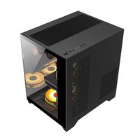 AntarcChill Mini ATX Micro ATX Case Hotsale Dual Tempered Glasses Full View Gaming Computer Case Custom OEM ODM PC Case